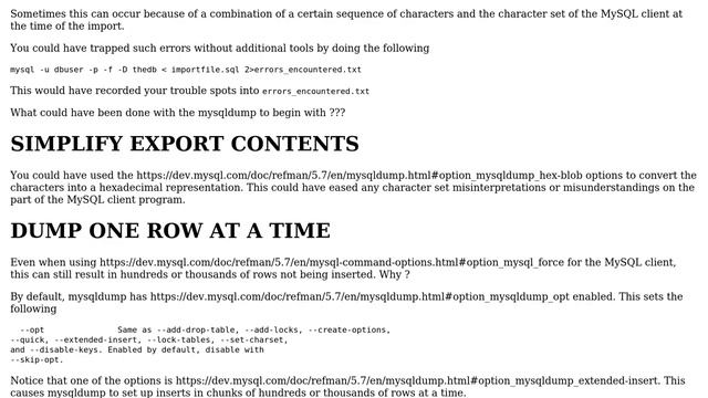 Databases: mysqldump Not Exporting All Rows or mysql Not Importing (2 Solutions!!) смотреть онлайн