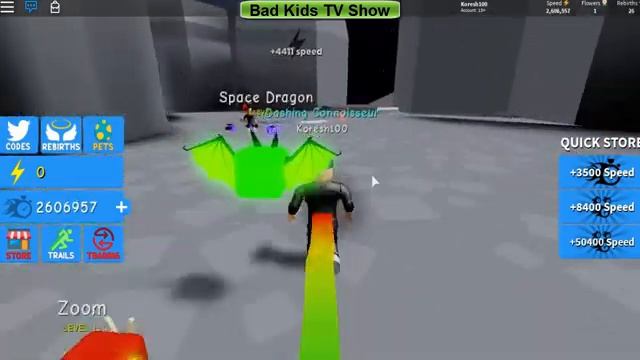 КОСМОБЕГ ОЧЕНЬ БЫСТРЫЙ БЕГУН Молниеносный атлет Dashing Simulator Roblox смотреть онлайн