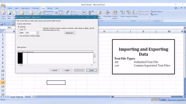 How to import/export a text files to/from Excel? Lecture #04 смотреть онлайн