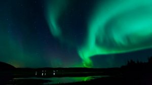 Северное сияние футаж hd