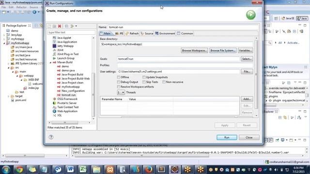 Maven project Deploy war on Tomcat смотреть онлайн
