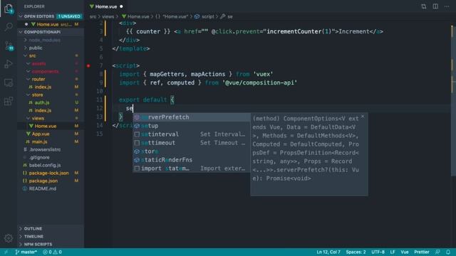 Using Vuex in the Vue Composition API смотреть онлайн