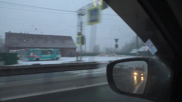 На машине по трассе М 10 Москва - Санкт-Петербург. Часть 1 смотреть онлайн