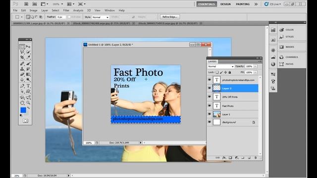 Creating Web Banner Advertisements with Adobe Photoshop смотреть онлайн