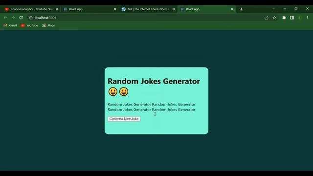 Build a random Joke Generator by Fetching Data from an API | React mini project #5 смотреть онлайн