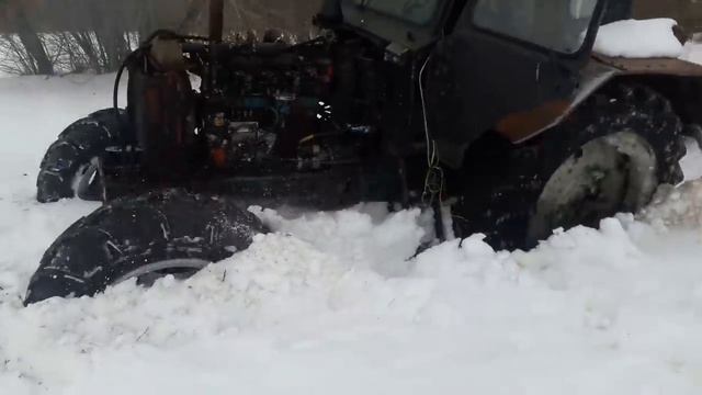 Первый боевой выезд МТЗ 80 с балочным мостом от МТЗ 1221 смотреть онлайн