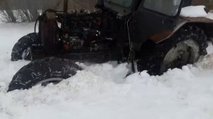 Первый боевой выезд МТЗ 80 с балочным мостом от МТЗ 1221