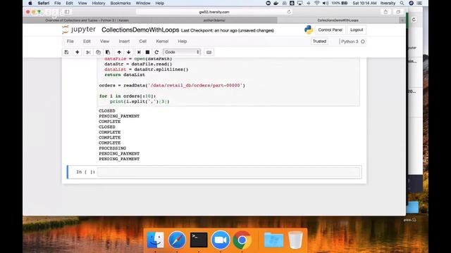 Overview of Collections and Tuples in Python 3 - 06 Processing Data in Collections using Loops смотреть онлайн