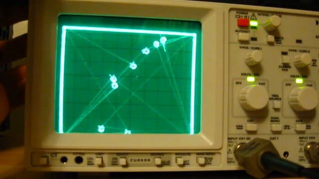 Asteroids on Hameg HM504-2 analog oscilloscope смотреть онлайн