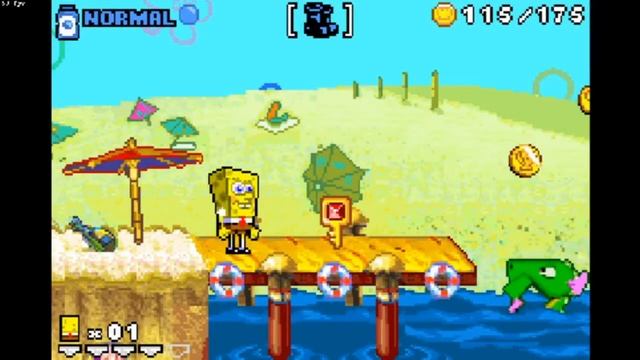 SpongeBob SquarePants Revenge of the Flying Dutchman GBA Key Animation Skip compilation. смотреть онлайн