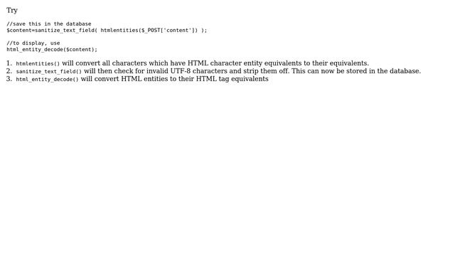 Wordpress: Sanitize content from wp_editor (4 Solutions!!) смотреть онлайн