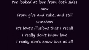 Both Sides Now (2000 Version) Joni Mitchell with lyrics