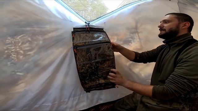 Палатка Берег Пентагон, печь Камин. Семейный отдых с женой и тремя хаски смотреть онлайн