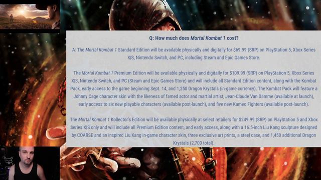 Full Mortal Kombat 1 Standard, Premium & Kollector's Edition Details And Pricing смотреть онлайн