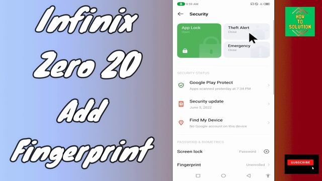 Infinix Zero 20 Fingerprint Scanner Setup & Working || Add Fingerprint смотреть онлайн