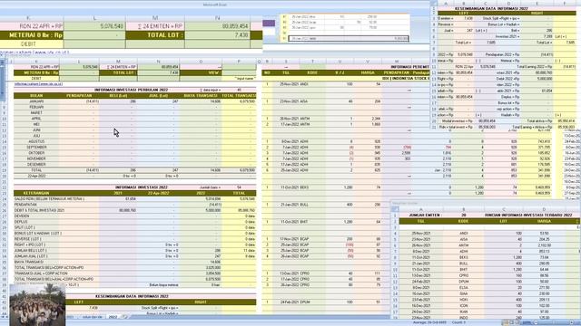 tahap 7.3, Program Laporan neraca saham otomatis (microsoft excel 2007) смотреть онлайн