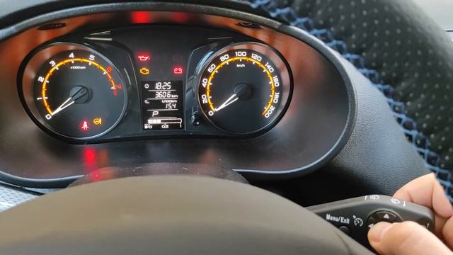 Сбросить расход топлива среднюю скорость / среднюю скорость / Лада Гранта FL смотреть онлайн