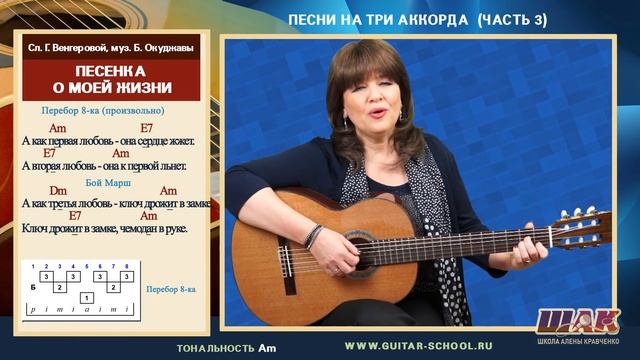 3 часть // 12 песен на ТРИ АККОРДА // ТОП-простых песен на 3 аккорда игры на гитаре. смотреть онлайн