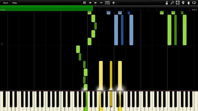 Rayman 2 - The Great Escape - Hall of Doors Synthesia Piano MIDI смотреть онлайн