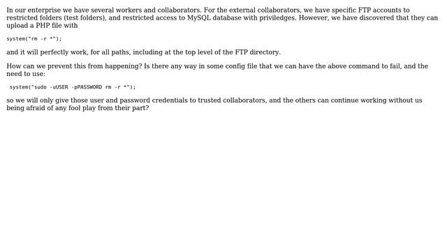 Webmasters: Sudo mandatory for system() or exec() from PHP 5 смотреть онлайн
