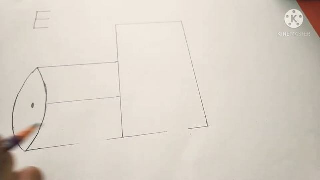 Drawing Engine from alphabet E / How to easily draw a train engine from letter E. смотреть онлайн