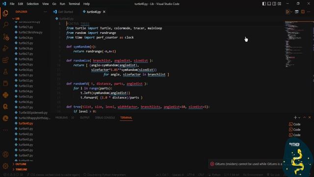 Tree ? Using Python Turtle Code | Python Programming Hub смотреть онлайн