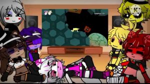 Реакция персонажей FNIA на Игра Пытка (Super Bunny Man)