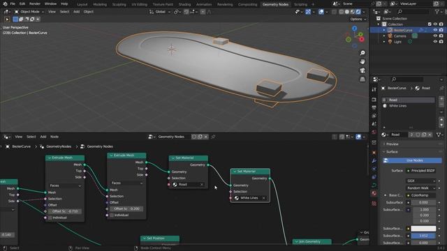 Blender Tutorial - Creating Geometry Nodes Racetrack смотреть онлайн