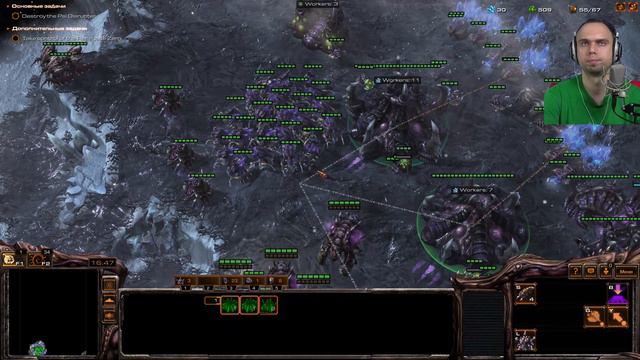 Reign of Fire (12) StarCraft: Mass Recall 7.3 (Zerg) Brutal [NO SAVE] смотреть онлайн