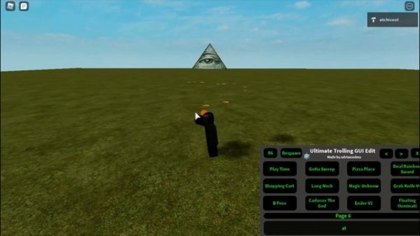 Testing the Ultimate trolling gui script!