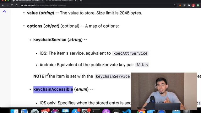Guardando información segura en el dispositivo (Expo / React Native CLI) смотреть онлайн