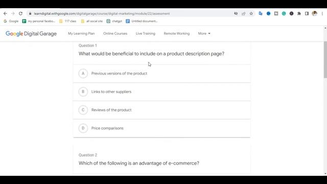 Google Digital Garage | Google Digital Marketing Course Modules 21 to 26 Answers смотреть онлайн