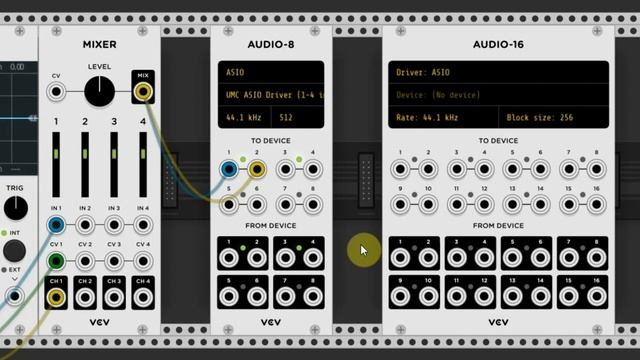 Sound Synthesis using VCV Rack - the AUDIO-8 and 16 modules смотреть онлайн