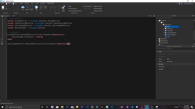 Roblox Scripting | How To Make A Main Menu (2019 Revamped!) смотреть онлайн