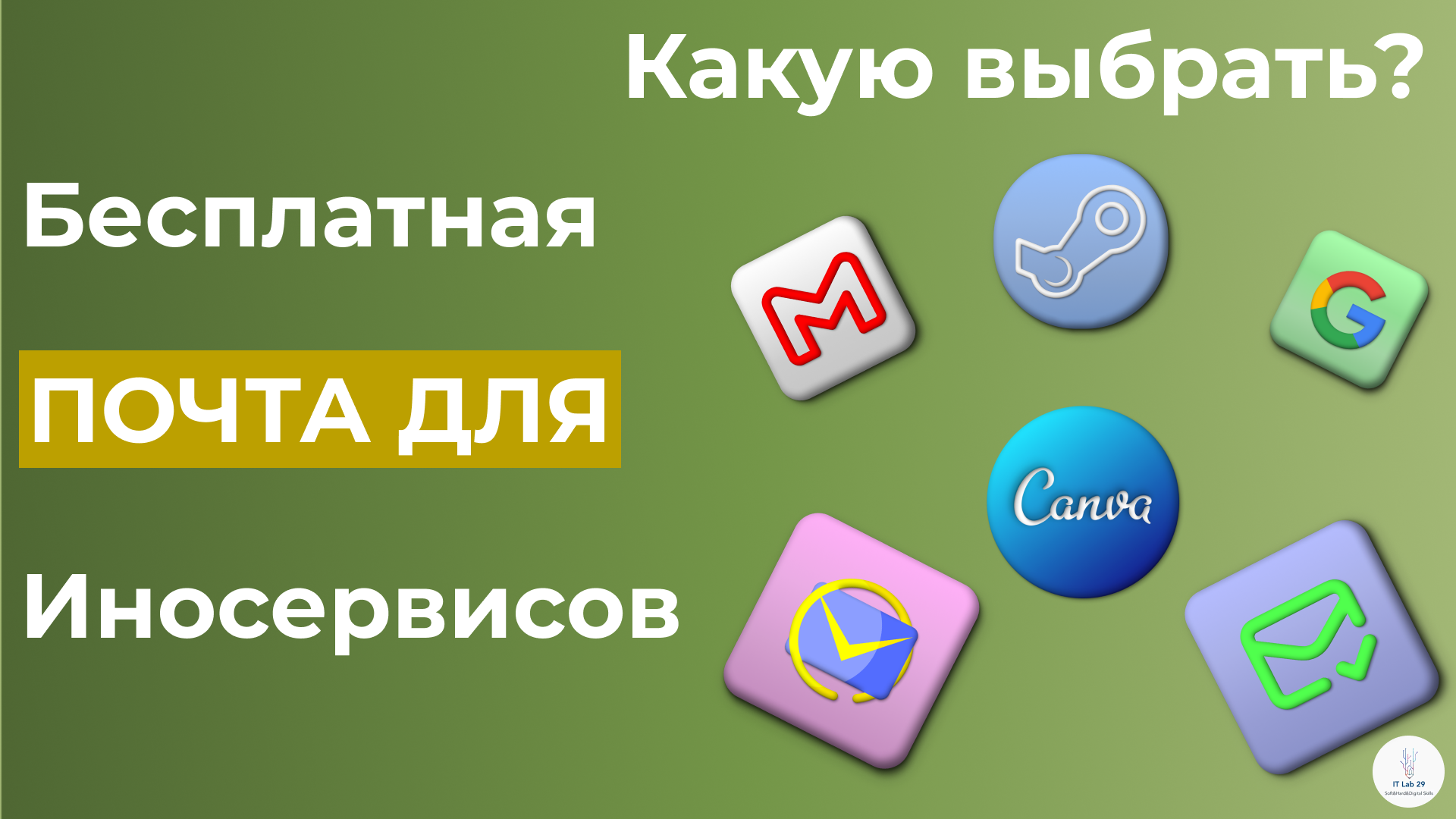 Бесплатная почта для иносервисов. Какую выбрать? смотреть онлайн