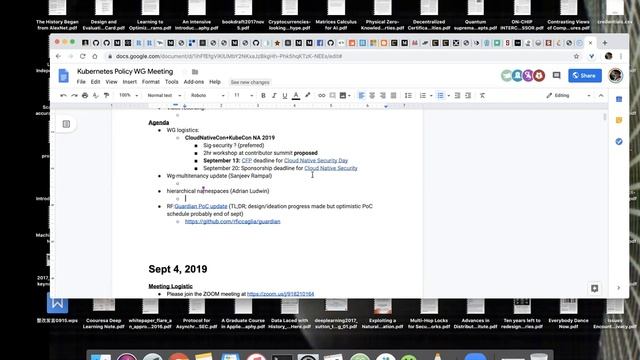 Kubernetes Policy WG/CNCF Security SIG Policy Team Meeting 2019.09.18 смотреть онлайн