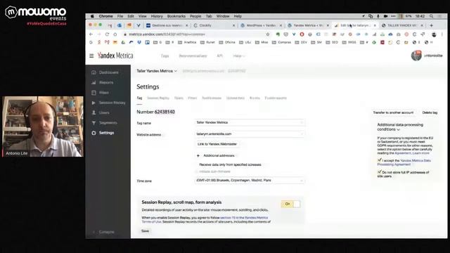 Antonio Lite - Analítica web en WordPress con Yandex Metrica смотреть онлайн