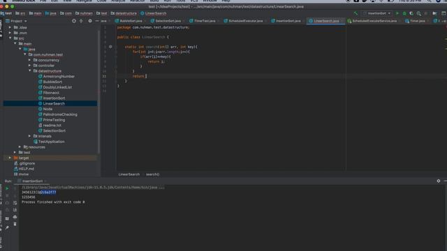 Linear Search in Java with Example code смотреть онлайн