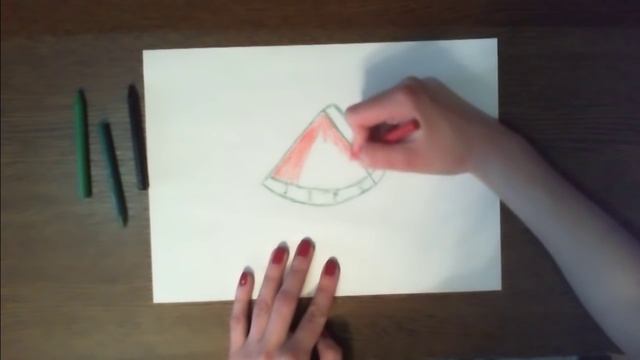 Простые рисунки | кусок арбуза смотреть онлайн