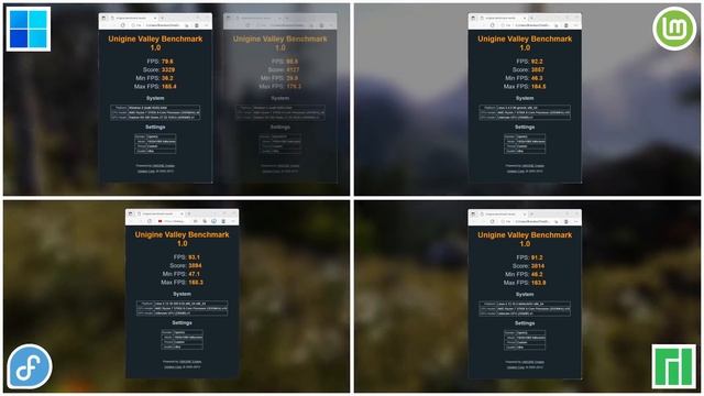 Windows 11 vs Linux Mint vs Manjaro KDE vs Fedora 35 - Speed Test! смотреть онлайн