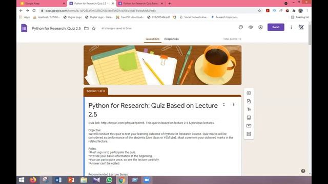 Online Quiz 2.5 ।। Python for Research смотреть онлайн