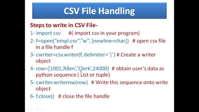 CSV FILES IN PYTHON CLASS 12 | HOW TO WRITE DATA IN A CSV FILE | CLASS 12 | COMPUTER SCIENCE | CBSE смотреть онлайн