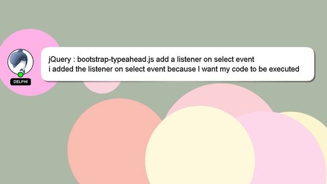 jQuery : bootstrap-typeahead.js add a listener on select event смотреть онлайн