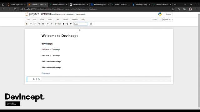 Markdown language tutorial | Better documentation practices | DevIncept | смотреть онлайн