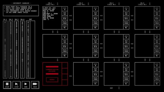 TIS-100 Level 9 Walkthrough (Interrupt Handler) смотреть онлайн