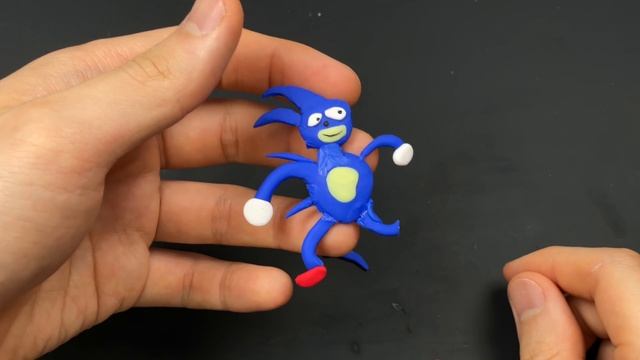 Create Sanic The Hedgehog & Sonic Spin Dash With Polymerclay / Magic Fly [kiArt]