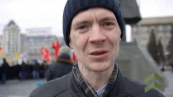 Протест пенсионеров. 1 апреля 2011 год. (съёмка тайгаинфо)