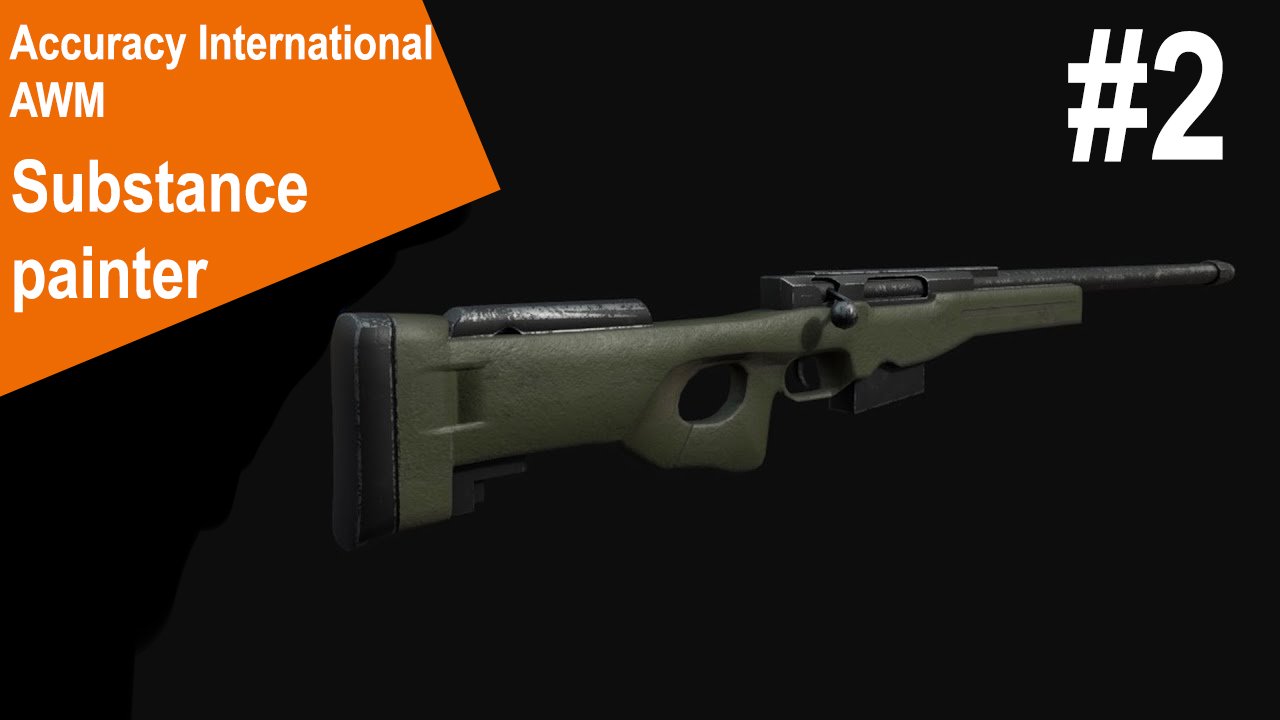 Substance Painter  -  Винтовка AWM # 2