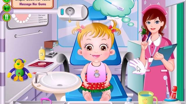 Уход за зубками малышки Хейзел! смотреть онлайн