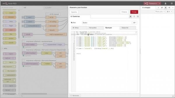 Node-red + zigbee2mqtt. Описание конфигурации